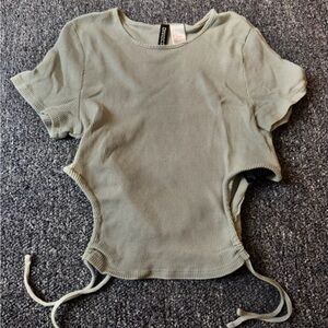 H&M Scrunched Cropped Top